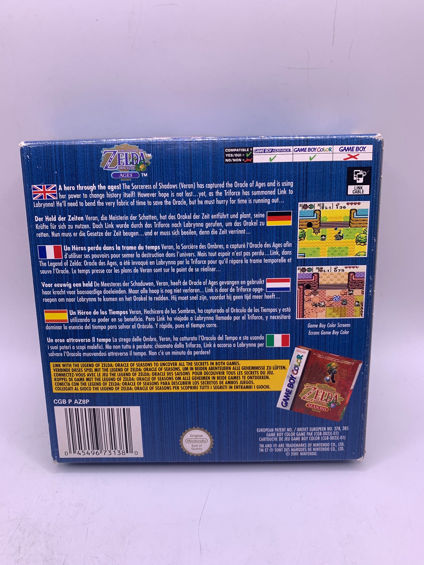 The Legend of Zelda: Oracle of Ages (CIB) – Game Boy Color