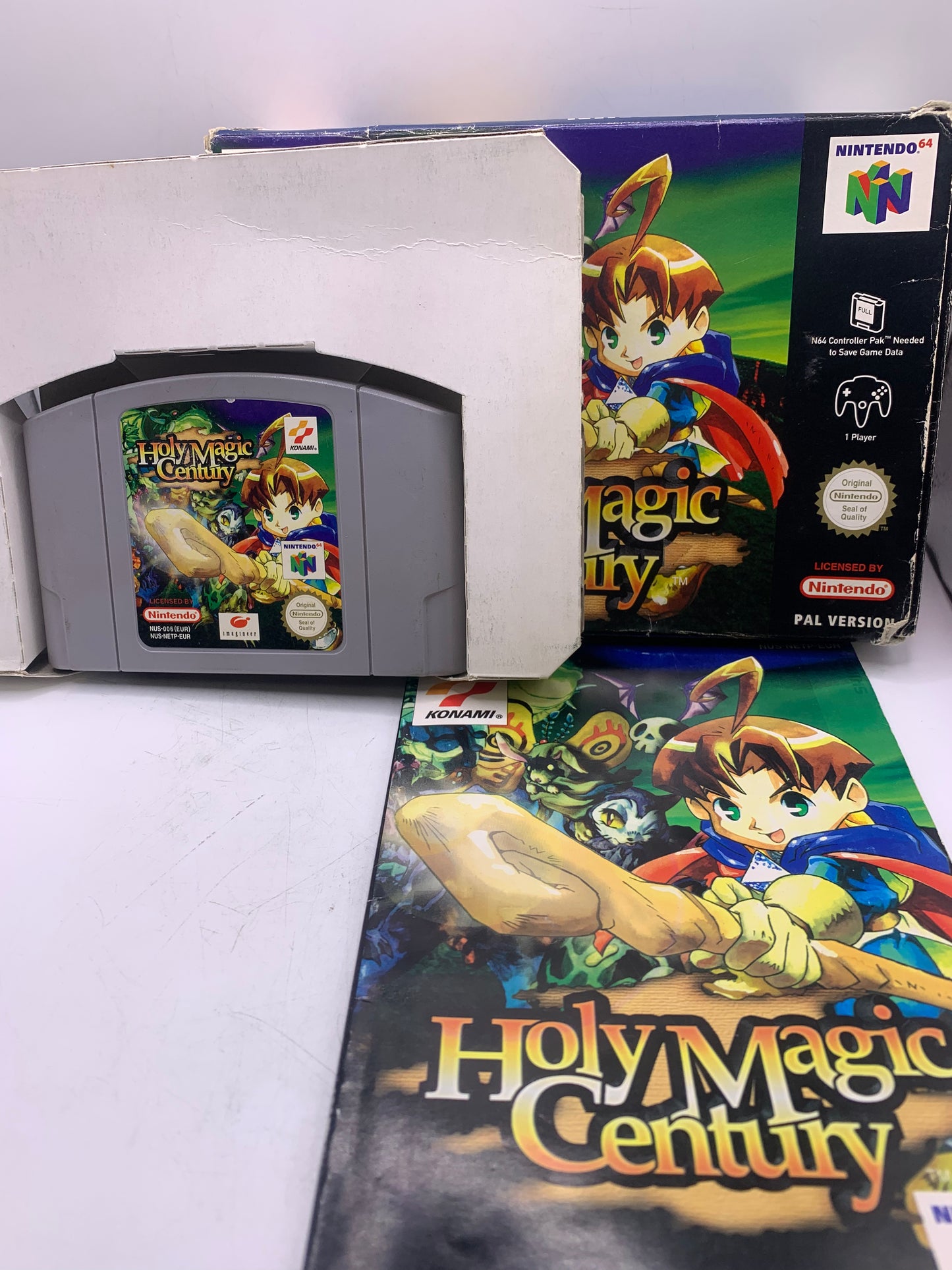 Holy Magic Century (CIB, sticker op case) - Nintendo 64