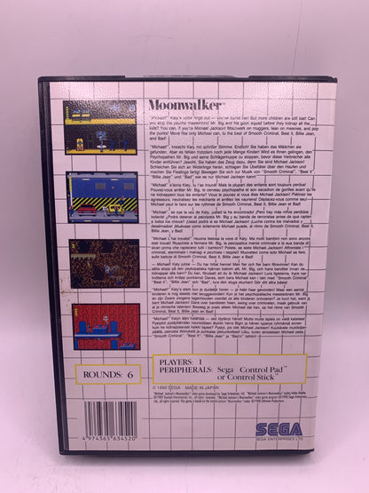 Michael Jackson's Moonwalker - Sega Master System