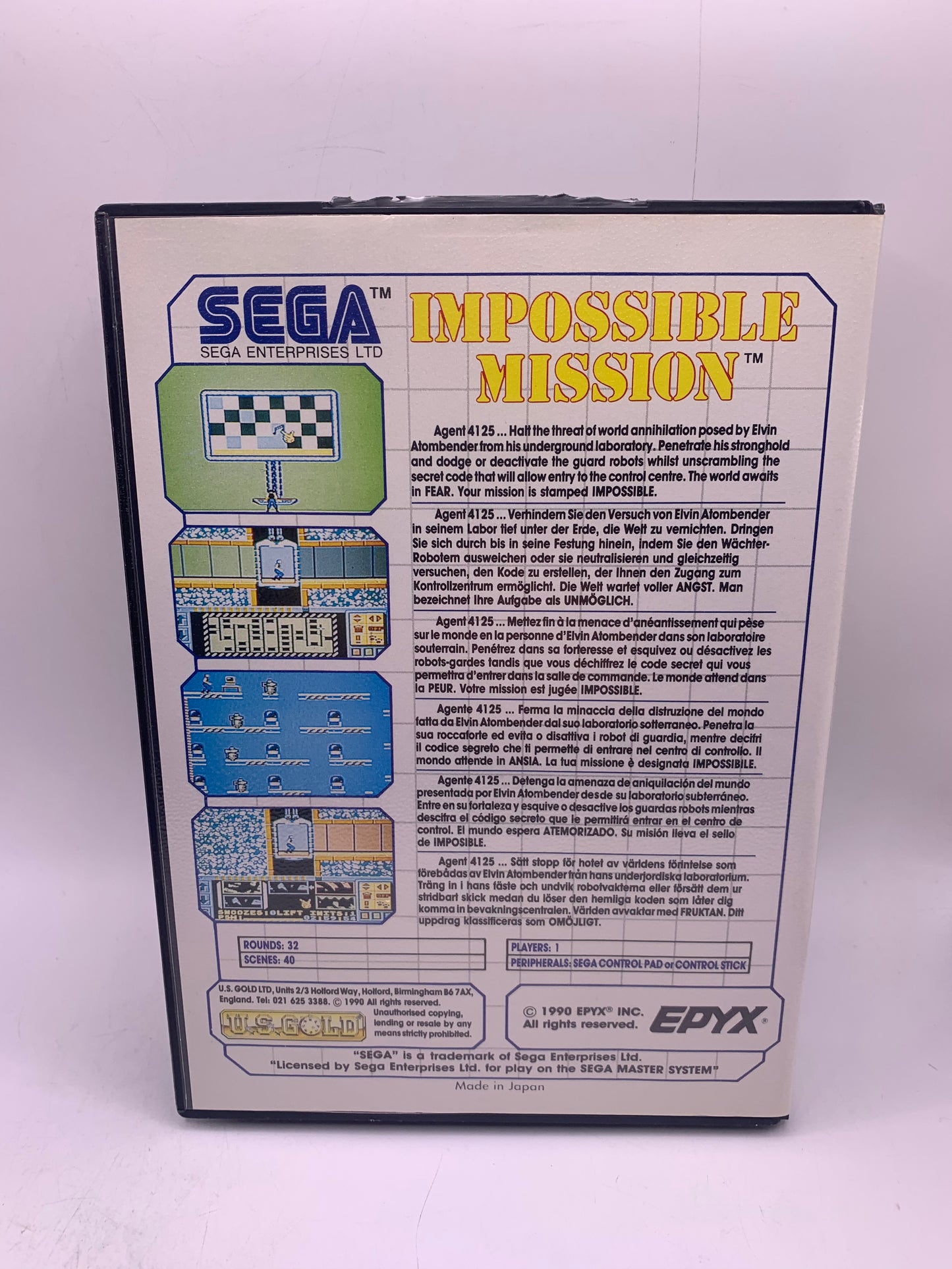 Impossible Mission - Sega Master System