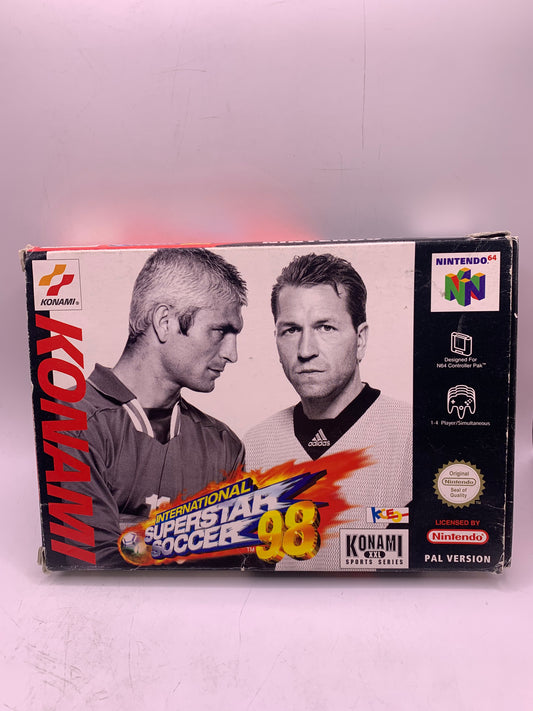 International Superstar Soccer 98 (Boxed, geen handleiding, box gebruikt) - Nintendo 64