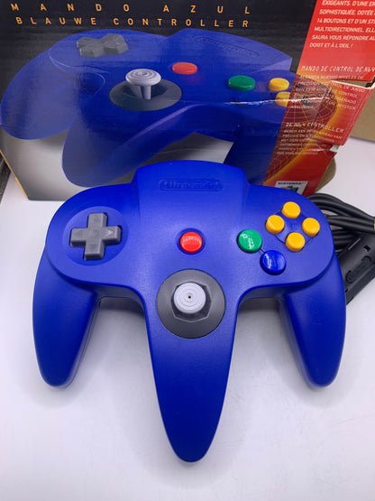 Nintendo 64 Controller Blauw (CIB)