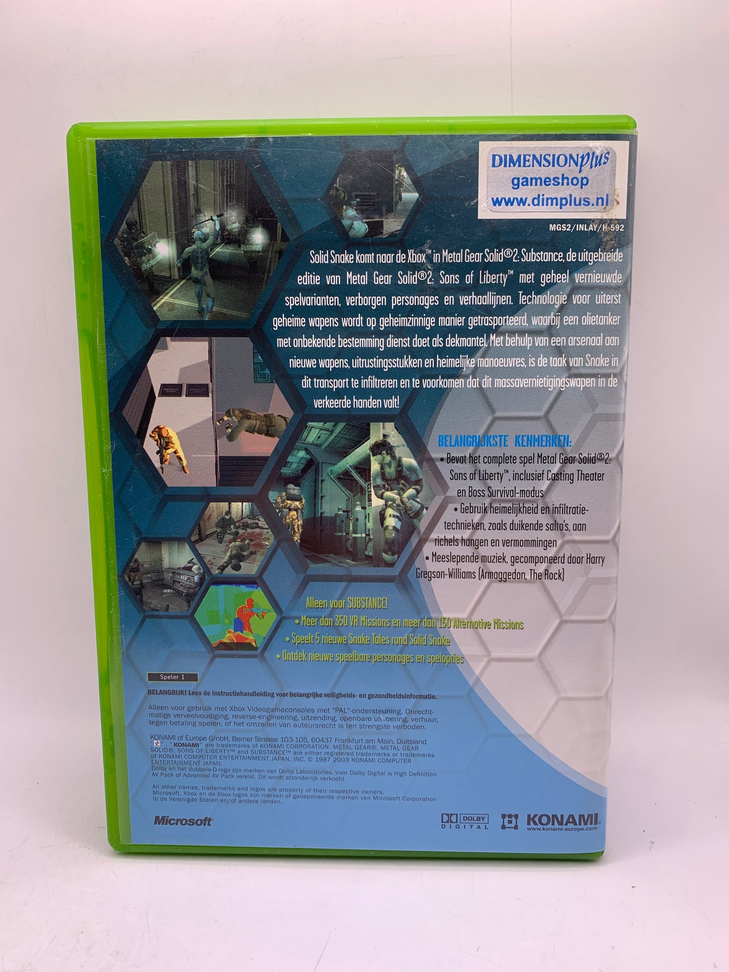 Metal Gear Solid 2: Substance - Xbox Original