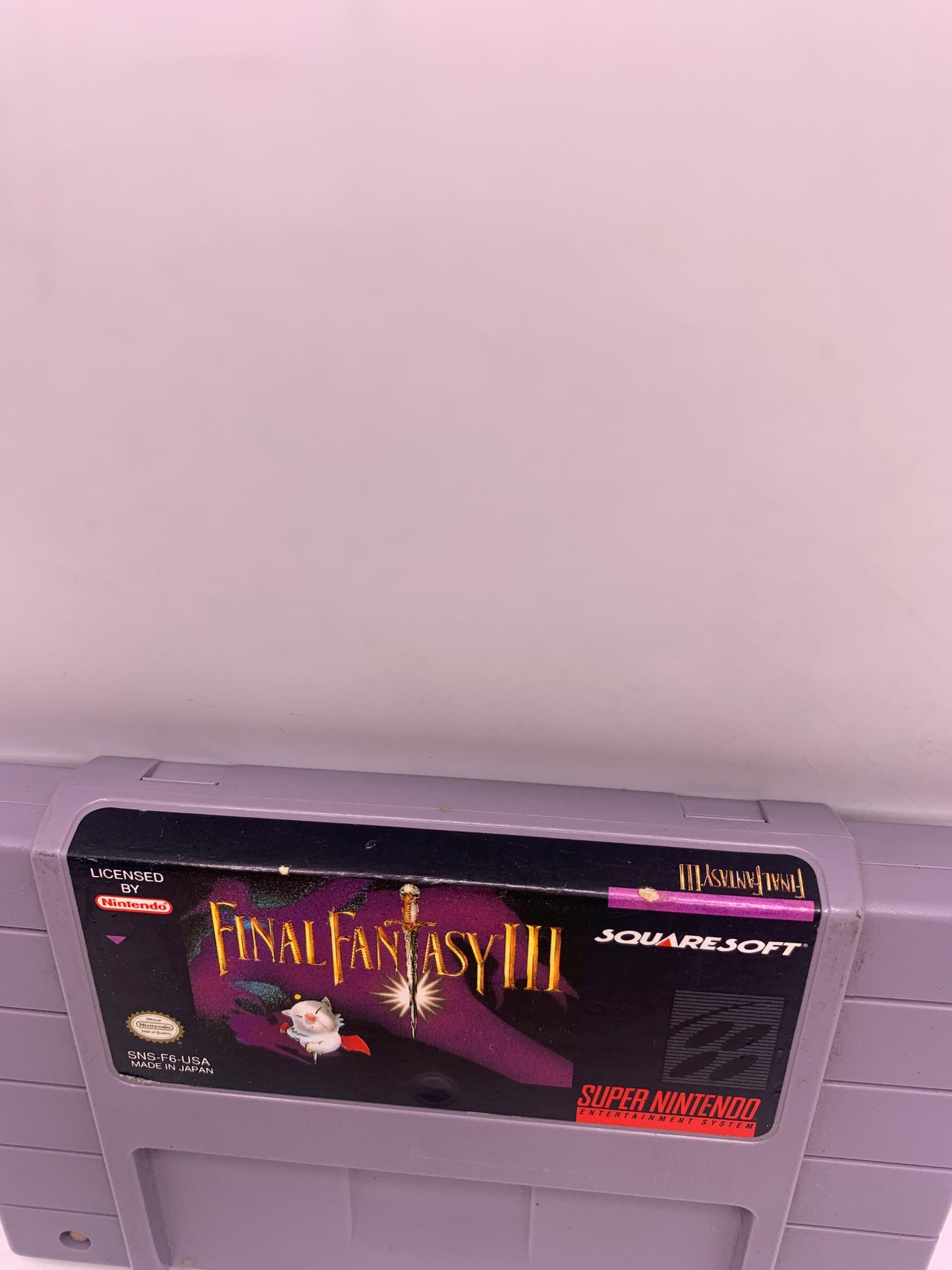 Final Fantasy III (USA, label licht gebruikt) - SNES