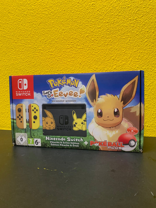 Switch Console Pikachu & Eevee Edition (GEEN GAME/POKÉBALL)
