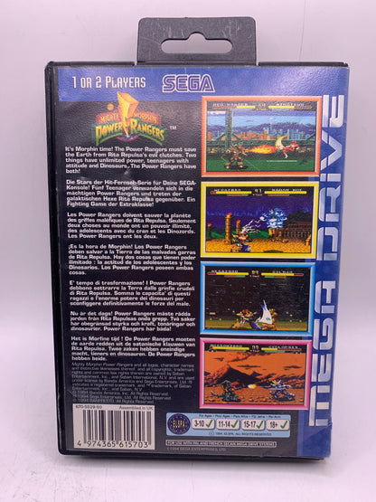 Mighty Morphin Power Rangers (Lichte beschadiging case) - Sega Mega Drive