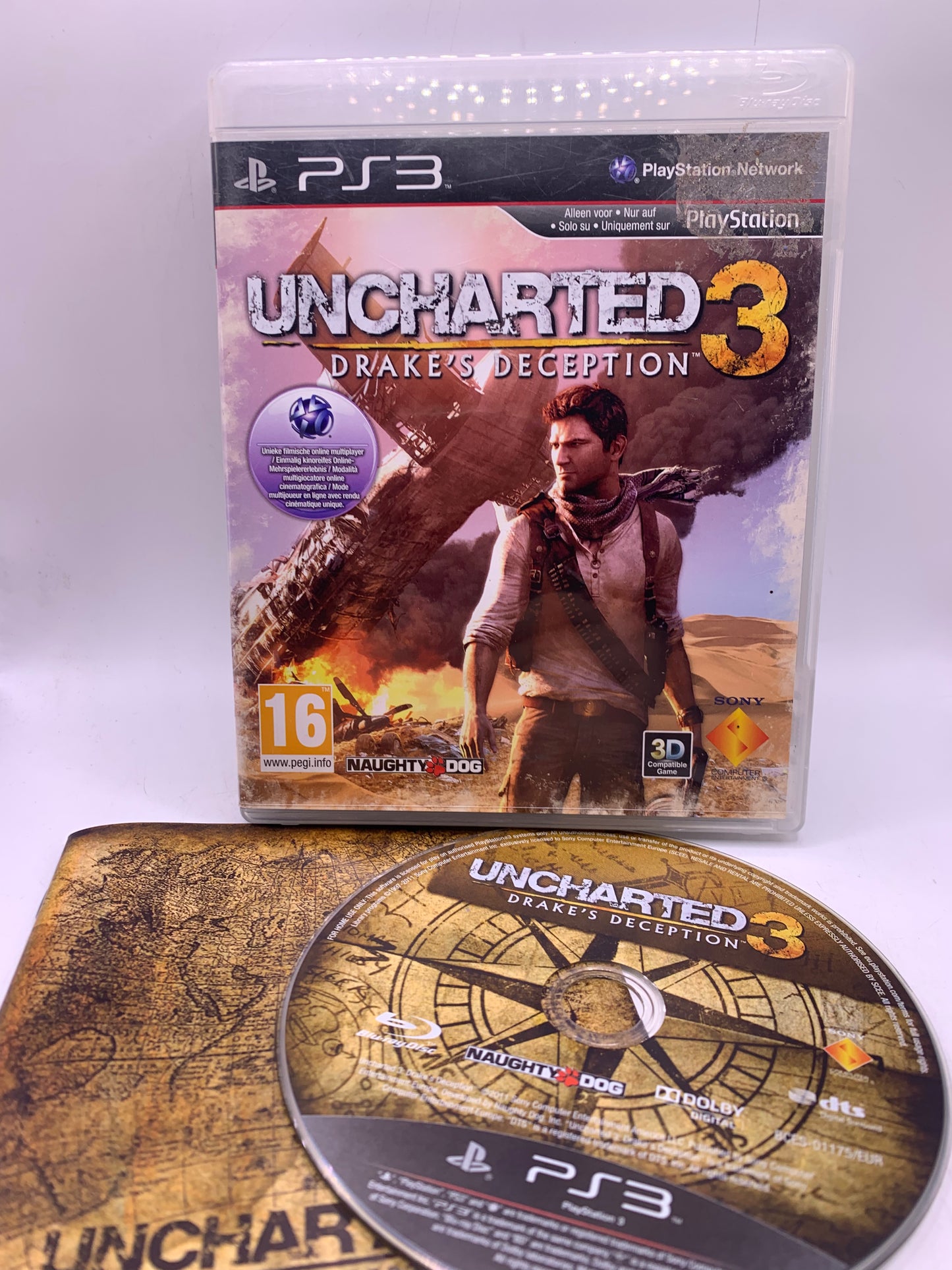 Uncharted 3: Drake’s Deception (Sticker voor) – PlayStation 3