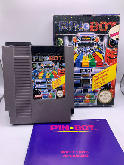 Pin-Bot (CIB, sticker op case) - NES