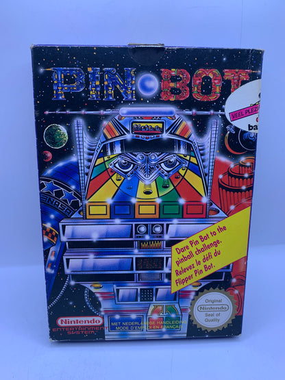 Pin-Bot (CIB, sticker op case) - NES