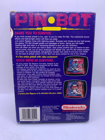 Pin-Bot (CIB, sticker op case) - NES