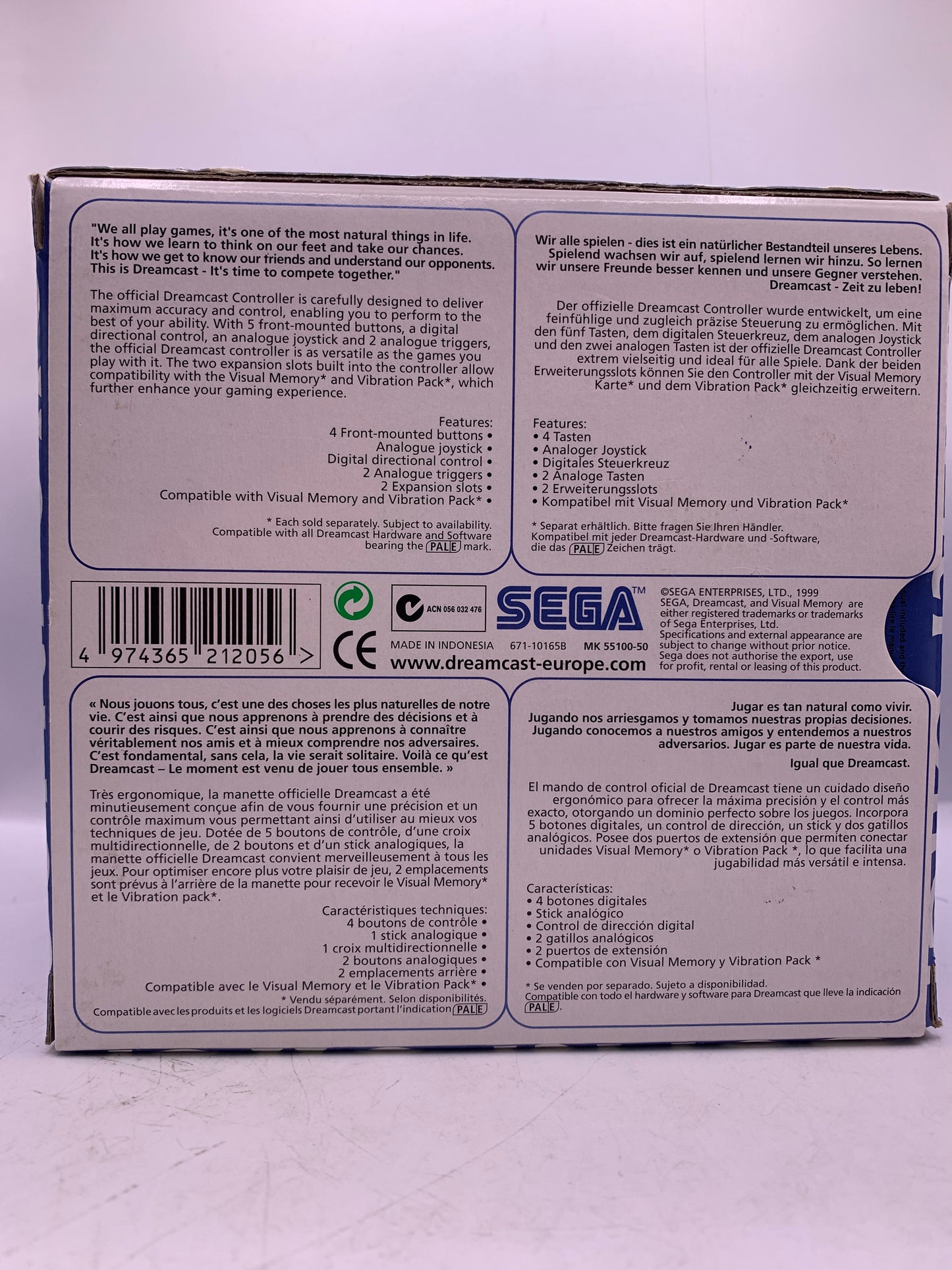 Sega Dreamcast Controller (CIB)