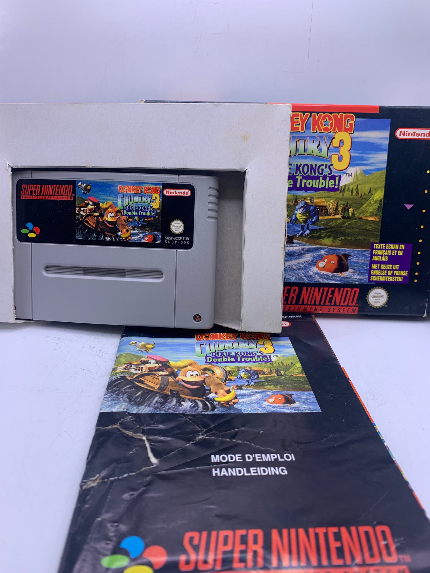Donkey Kong Country 3: Dixie Kong's Double Trouble! (CIB, handleiding beschadigd) - SNES