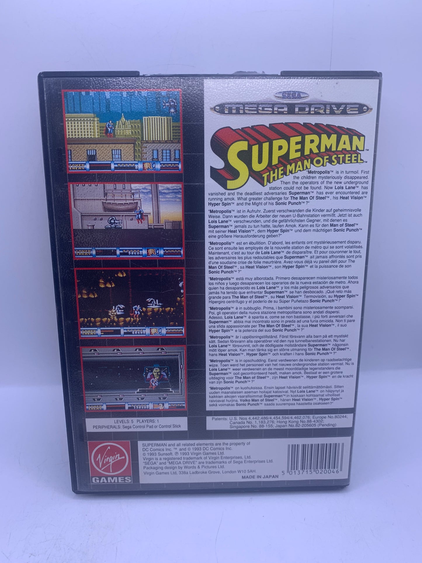Superman: The Man of Steel - Sega Mega Drive