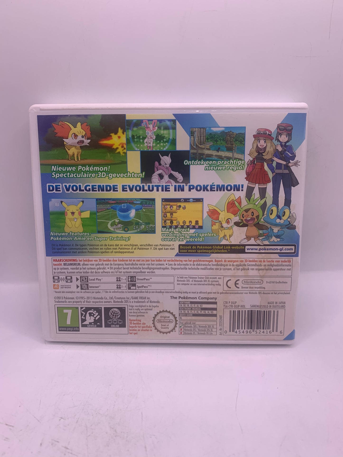 Pokémon X (Cover achter waterschade) – Nintendo 3DS