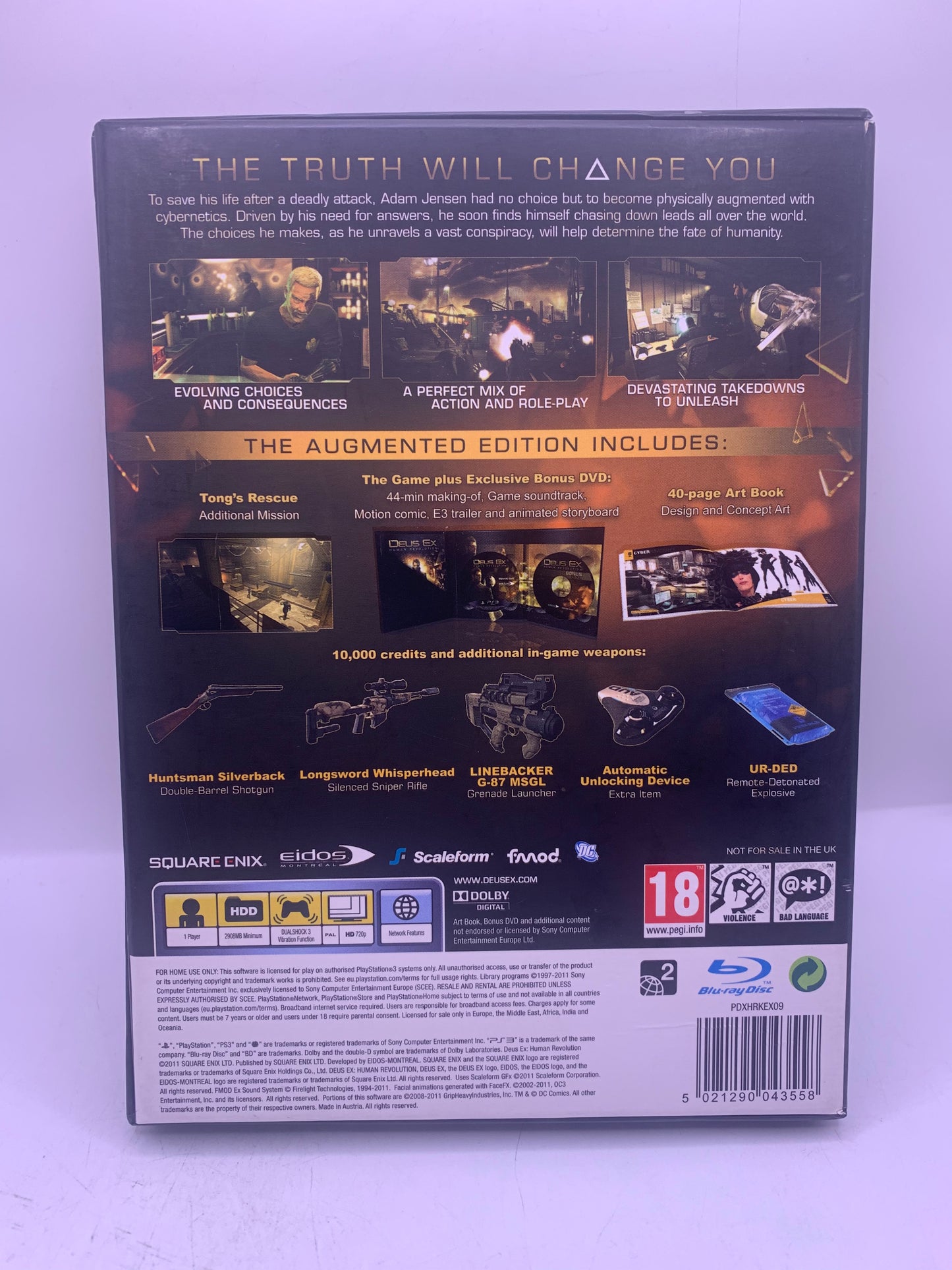 Deus Ex: Human Revolution - Augmented Edition - PlayStation 3