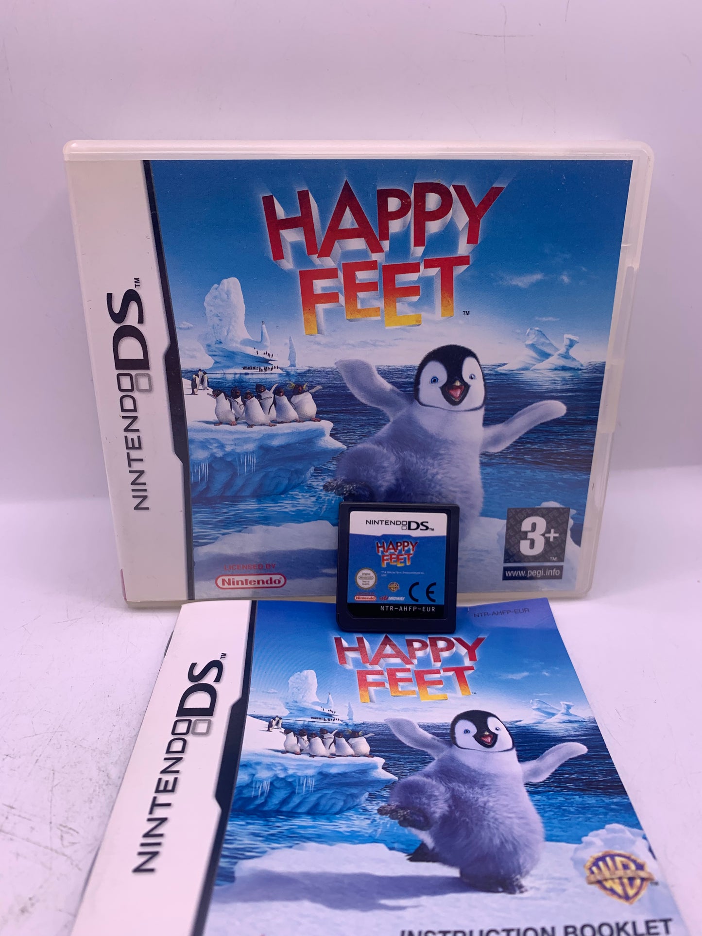 Happy Feet (Sticker achter op case) - Nintendo DS