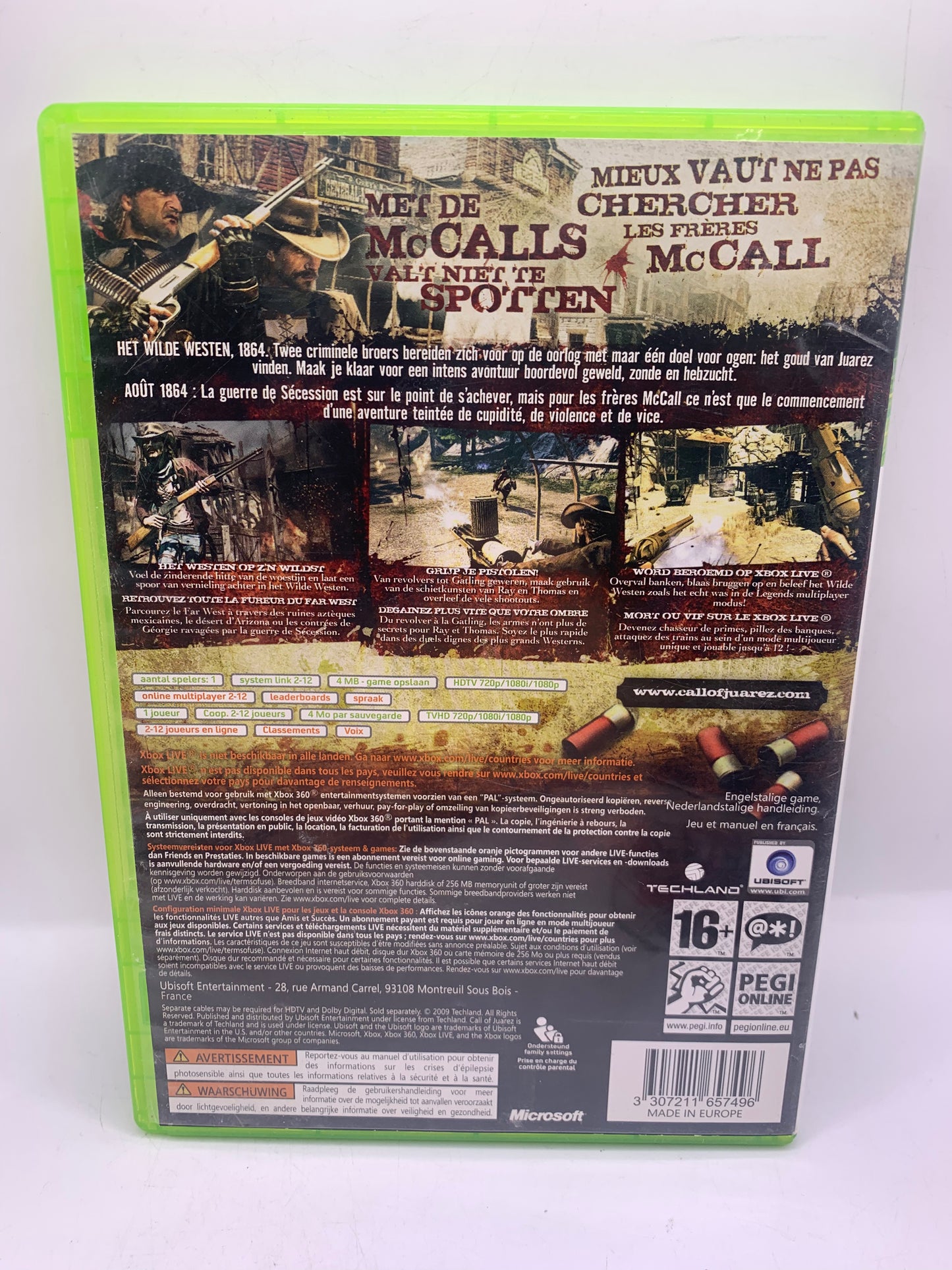 Call of Juarez: Bound in Blood (Sticker handleiding) - Xbox 360