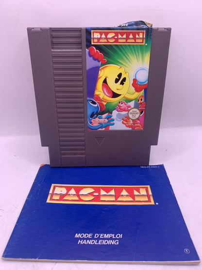 Pac-Man (Met handleiding, label beschadigd) - NES