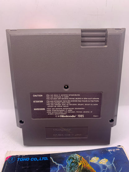 Godzilla: Monster of Monsters! (Met handleiding, label beschadigd) – NES