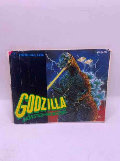 Godzilla: Monster of Monsters! (Met handleiding, label beschadigd) – NES