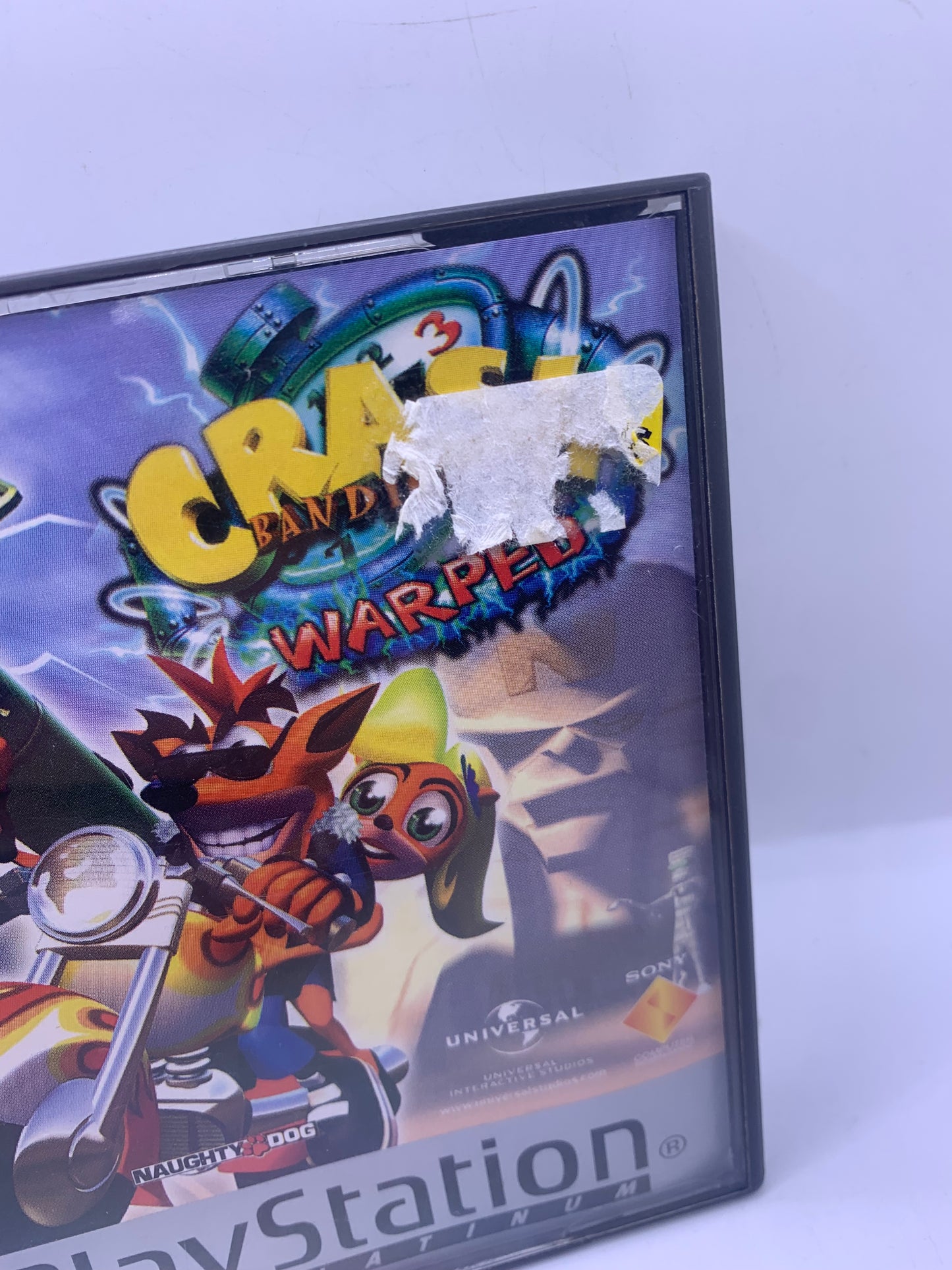 Crash Bandicoot 3: Warped (Platinum, case beschadigd) – PlayStation