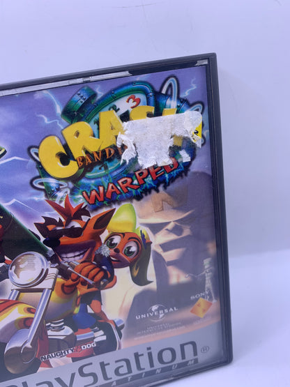 Crash Bandicoot 3: Warped (Platinum, case beschadigd) – PlayStation
