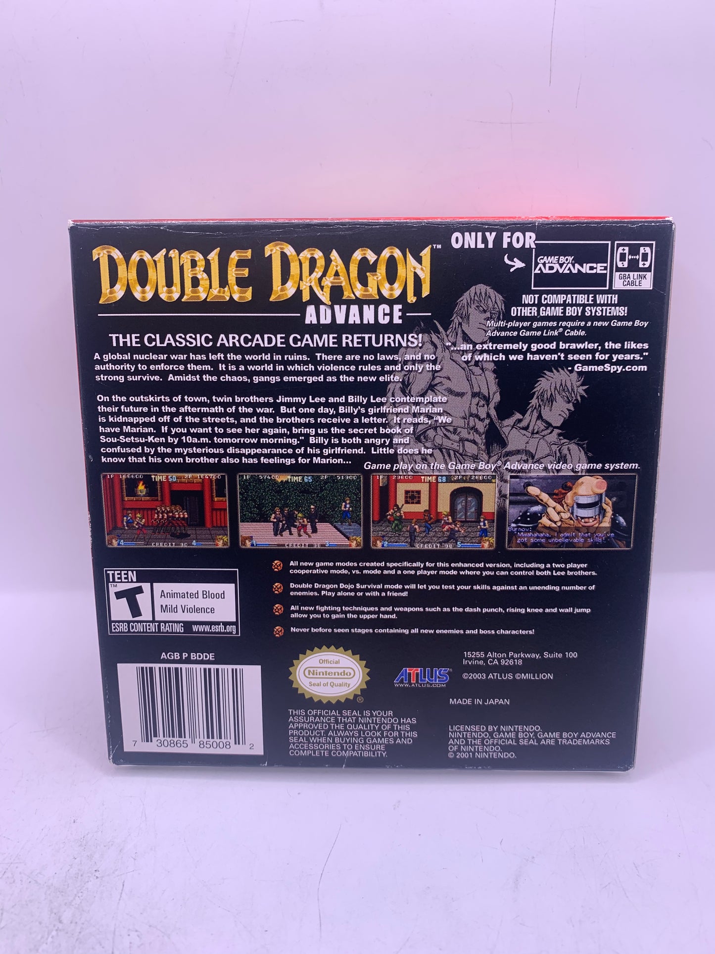 Double Dragon Advance (CIB, USA) - Game Boy Advance