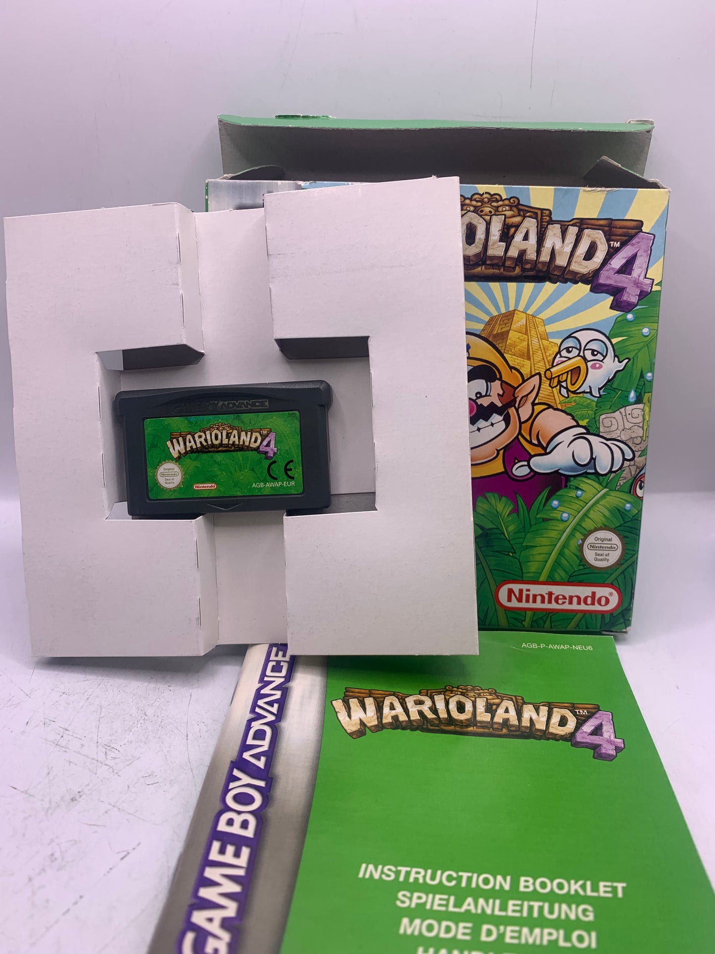Wario Land 4 (CIB, sticker zijkant) - Game Boy Advance