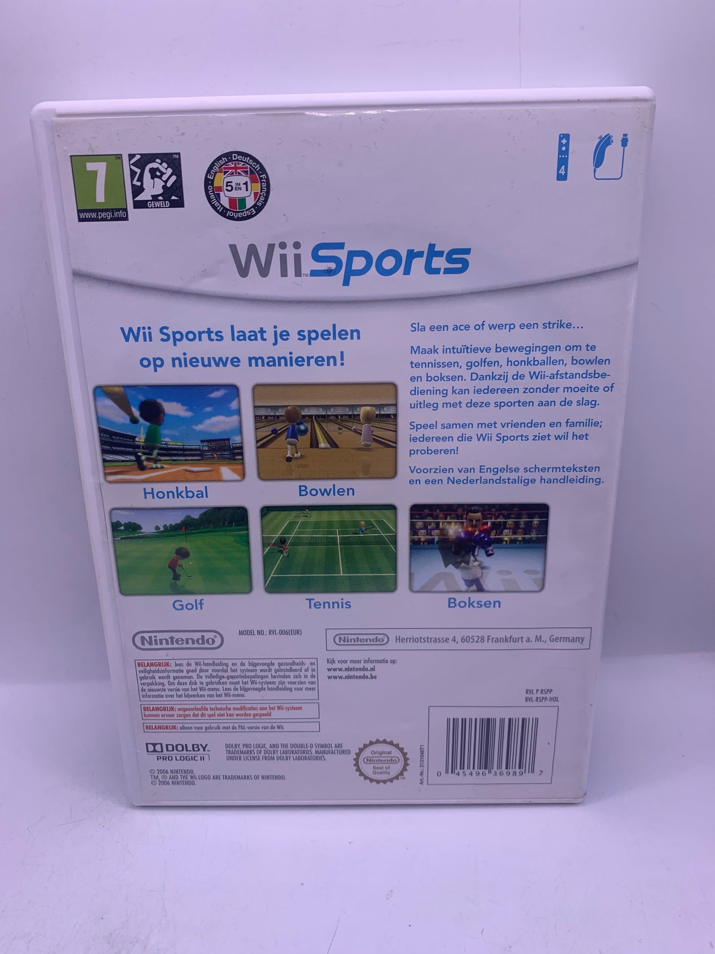 Wii Sports (Nintendo Selects, case beschadigd, geen handleiding) - Nintendo Wii