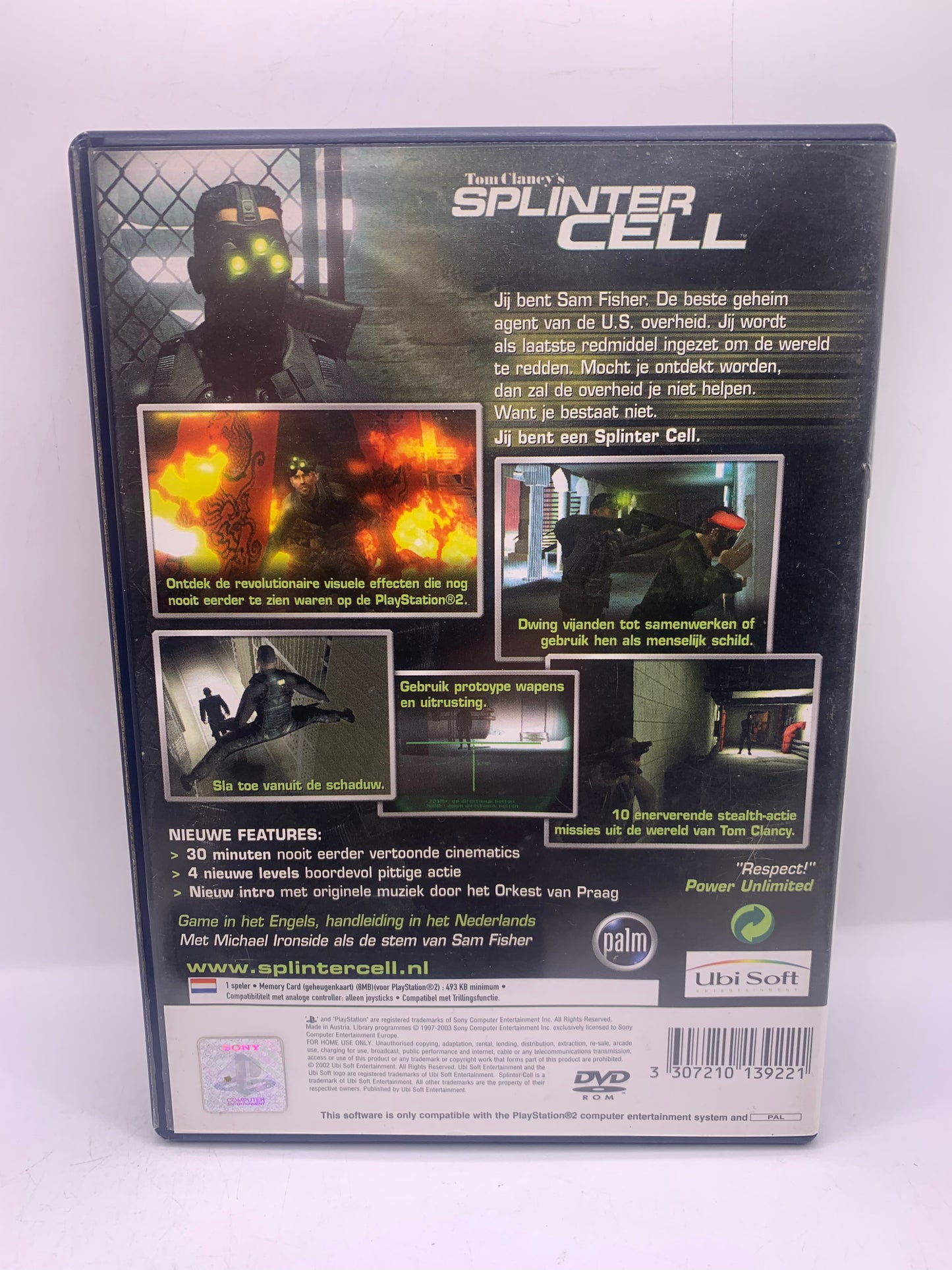 Tom Clancy’s Splinter Cell (Sticker voor) – PlayStation 2