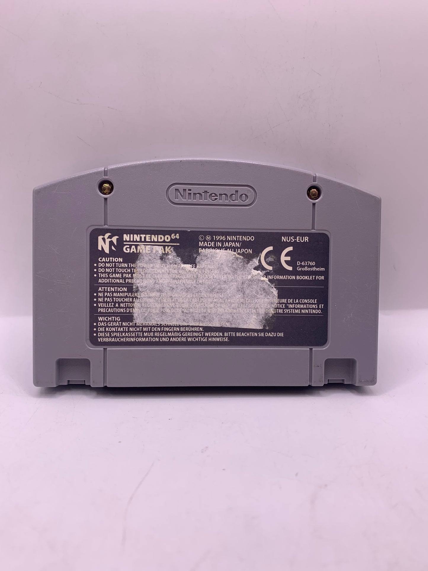 Star Wars: Shadows of the Empire (Sticker achterkant) - Nintendo 64