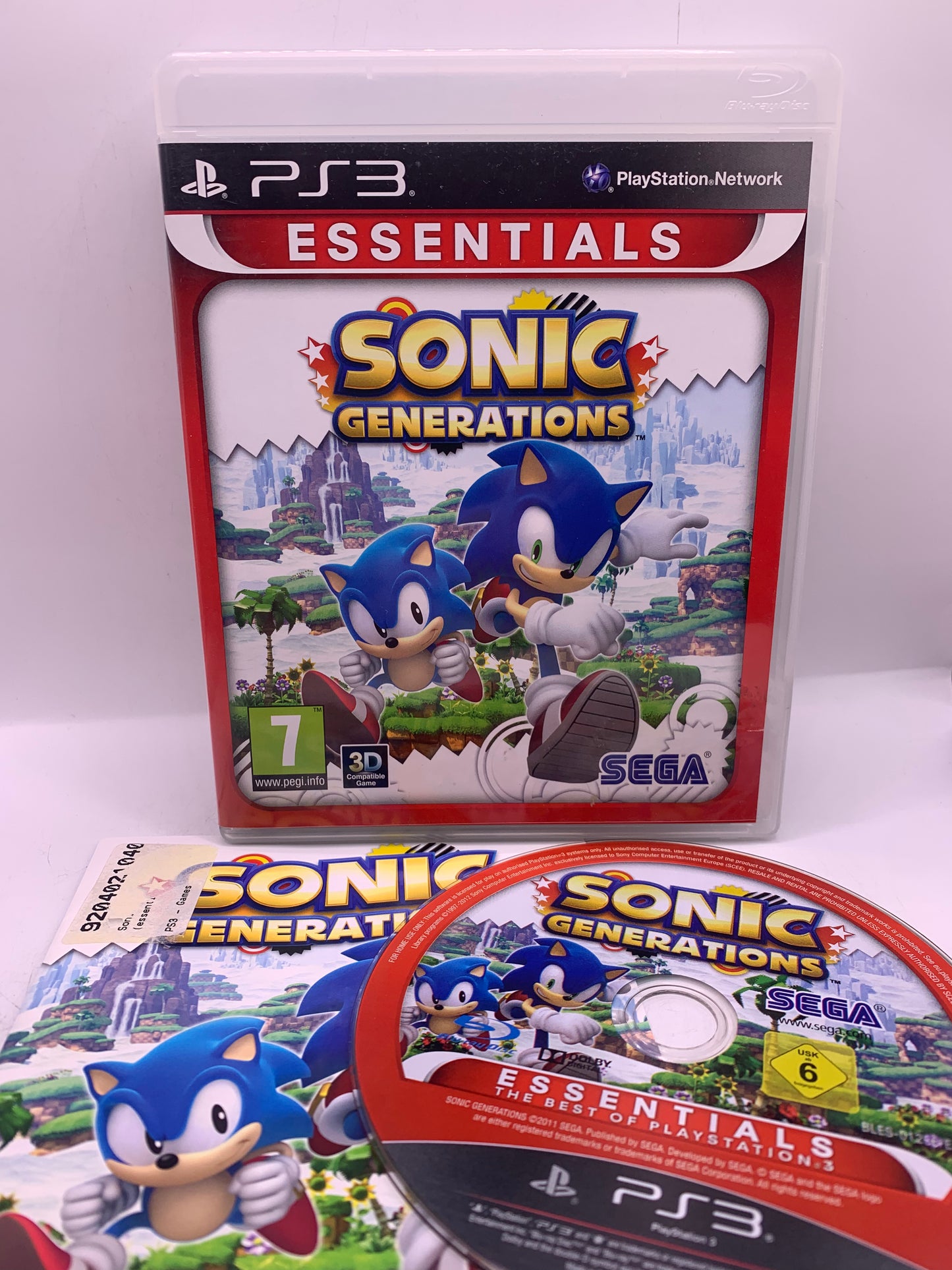 Sonic Generations (Essentials, sticker op handleiding) - PlayStation 3