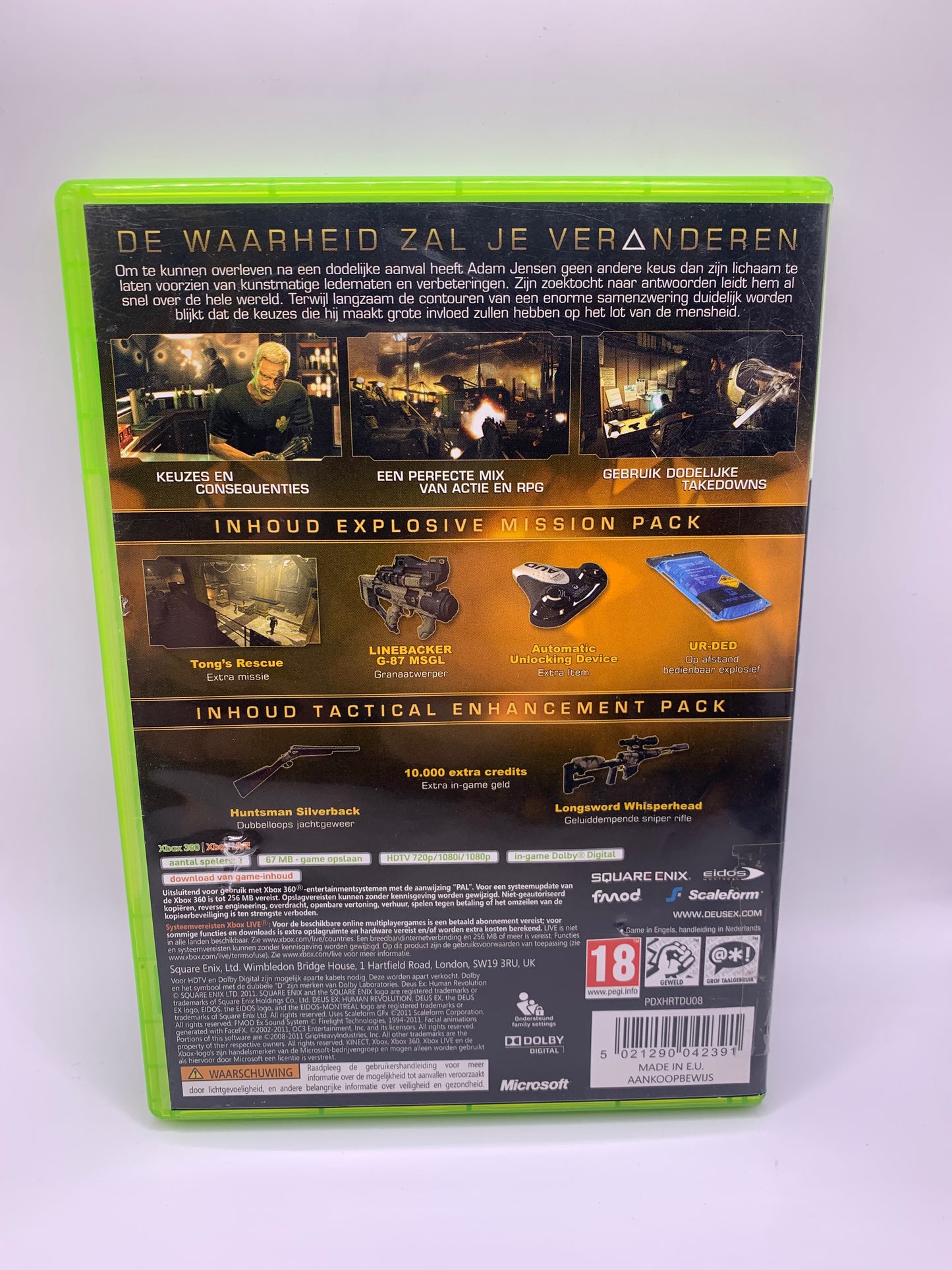 Deus Ex: Human Revolution (Benelux Edition, case gebruikt) - Xbox 360