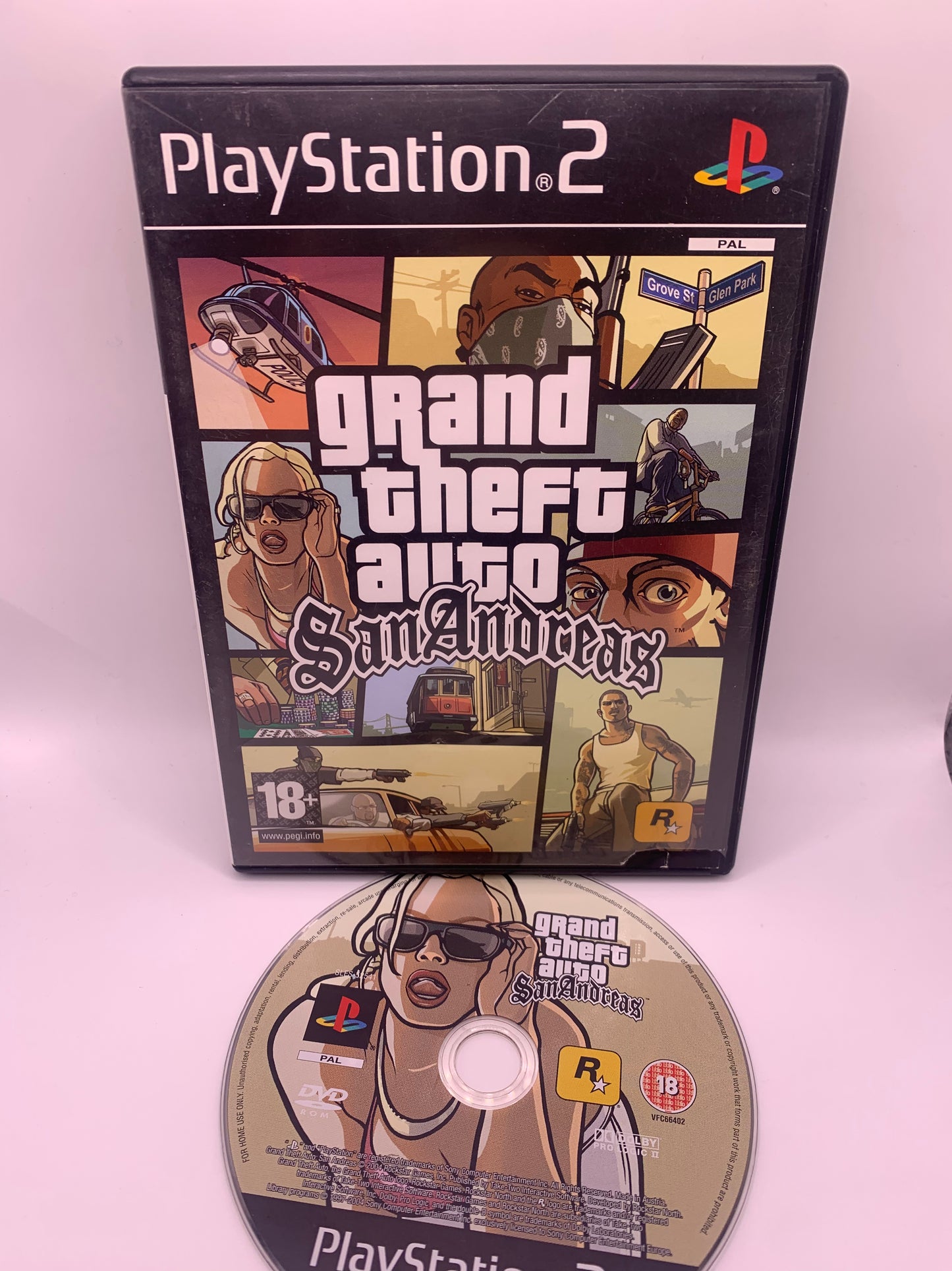Grand Theft Auto: San Andreas (Geen handleiding, case beschadigd) – PlayStation 2