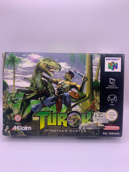 Turok: Dinosaur Hunter (CIB, stickertje voor)- Nintendo 64