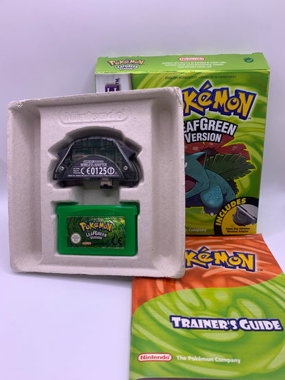 Pokémon LeafGreen (CIB, inclusief Wireless Adapter) - Game Boy Advance