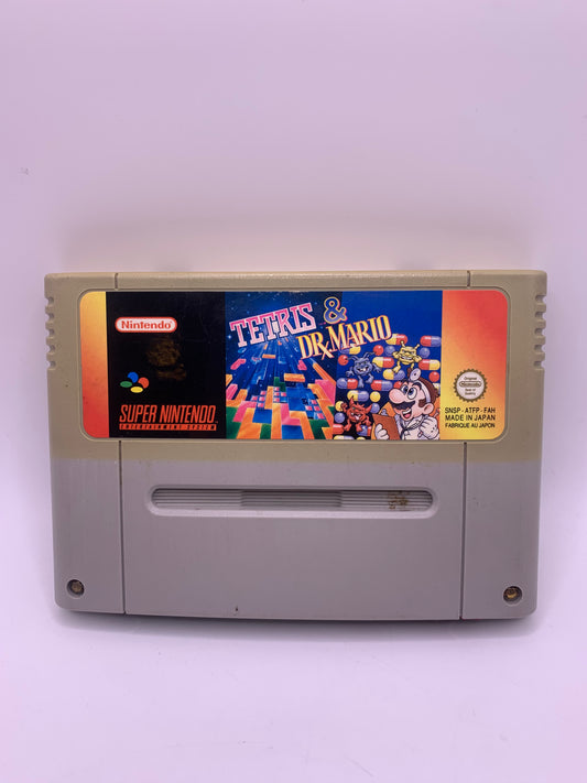Tetris & Dr. Mario (Gebruikt) – SNES