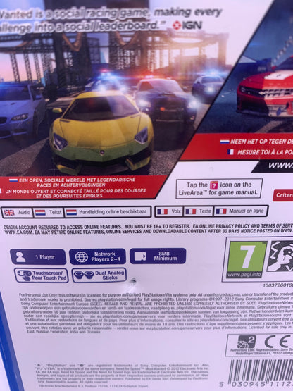 Need for Speed: Most Wanted (Case bschadigd) – PlayStation Vita