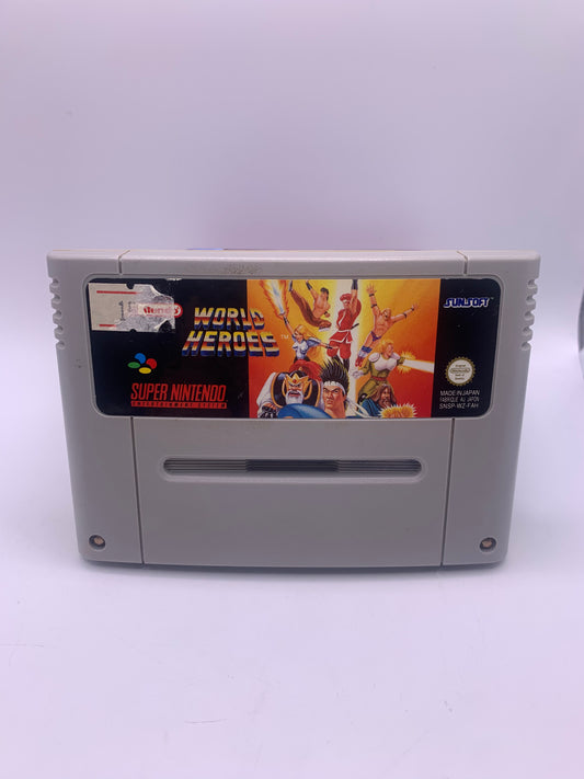 World Heroes (Sticker op label) – SNES