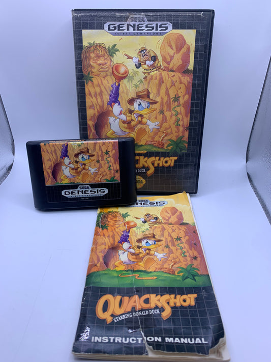 QuackShot (Case beschadigd, slechte handleiding) - Sega Genesis