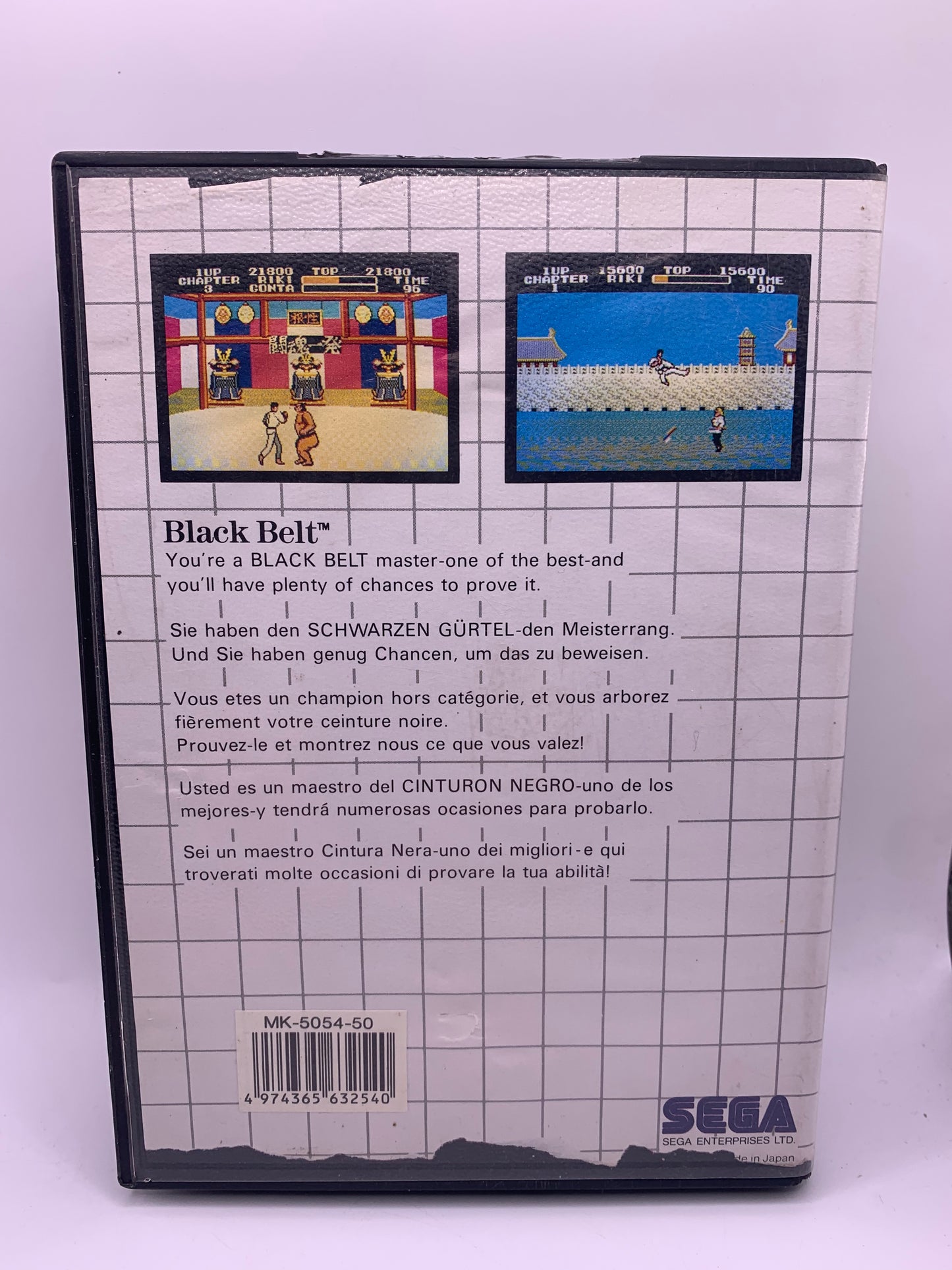 Black Belt (Geen handleiding, cover beschadigd) - Sega Master System