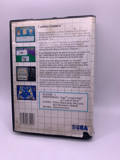 Casino Games (Case beschadigd) - Sega Master System