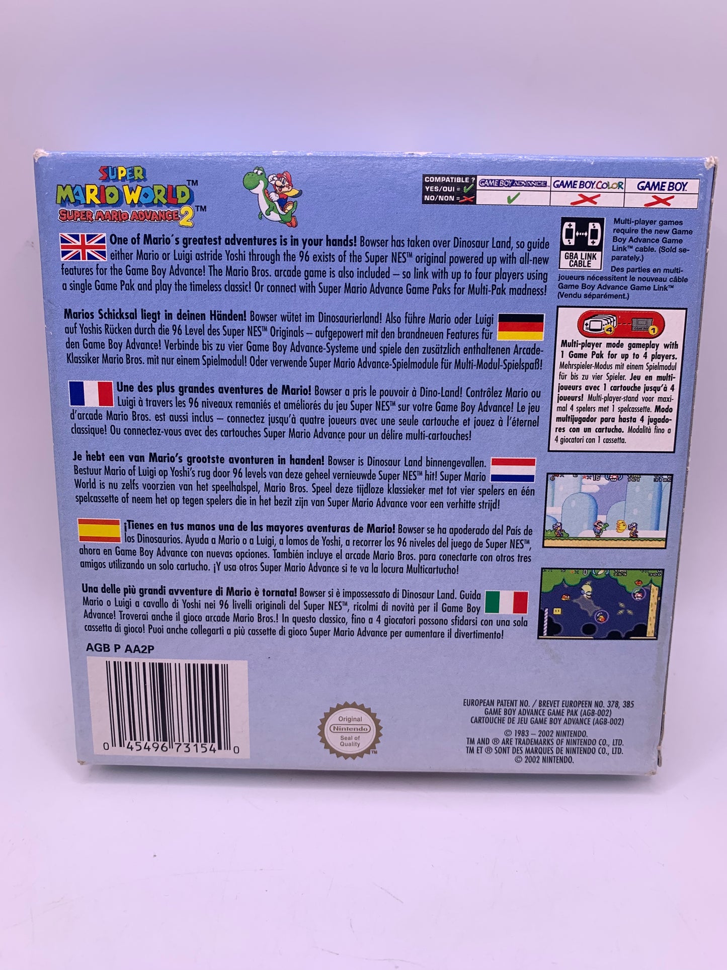 Super Mario Advance 2: Super Mario World (CIB) (Doos licht beschadigd) – Game Boy Advance