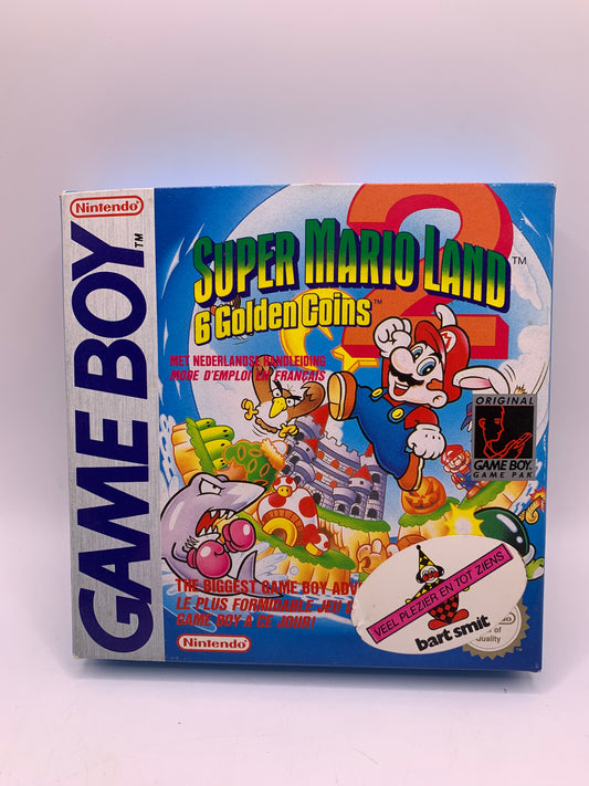 Super Mario Land 2: 6 Golden Coins (CIB) (Sticker voorzijde) – Game Boy Classic