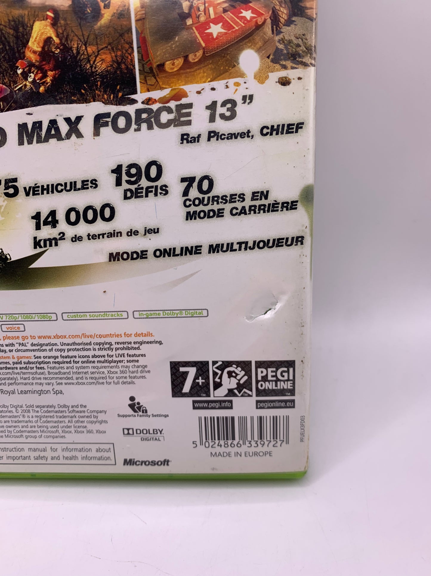 Fuel (Achterzijde beschadigd)  – Xbox 360