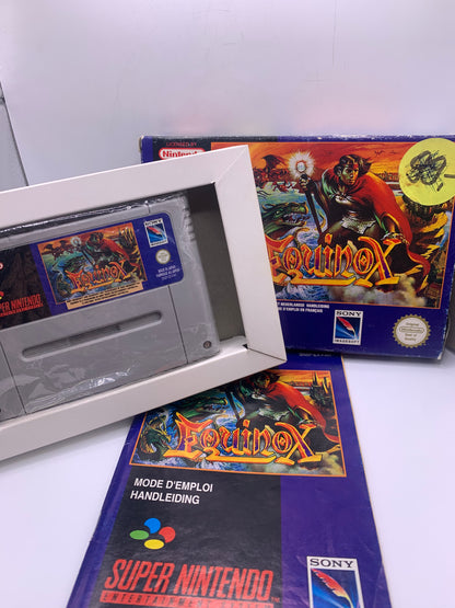 Equinox (CIB, sticker voorzijde) – SNES