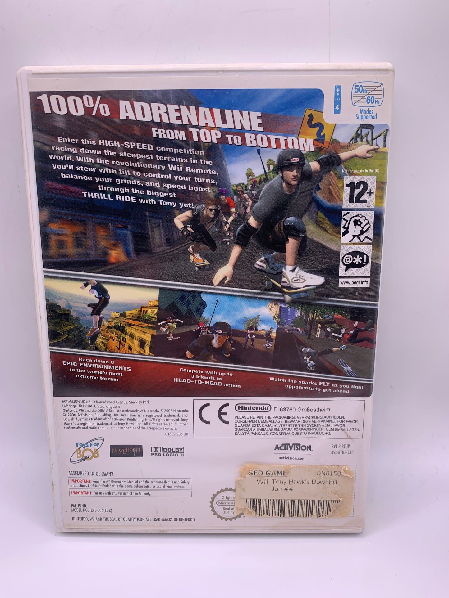 Tony Hawk’s Downhill Jam (Bestickerd) – Wii