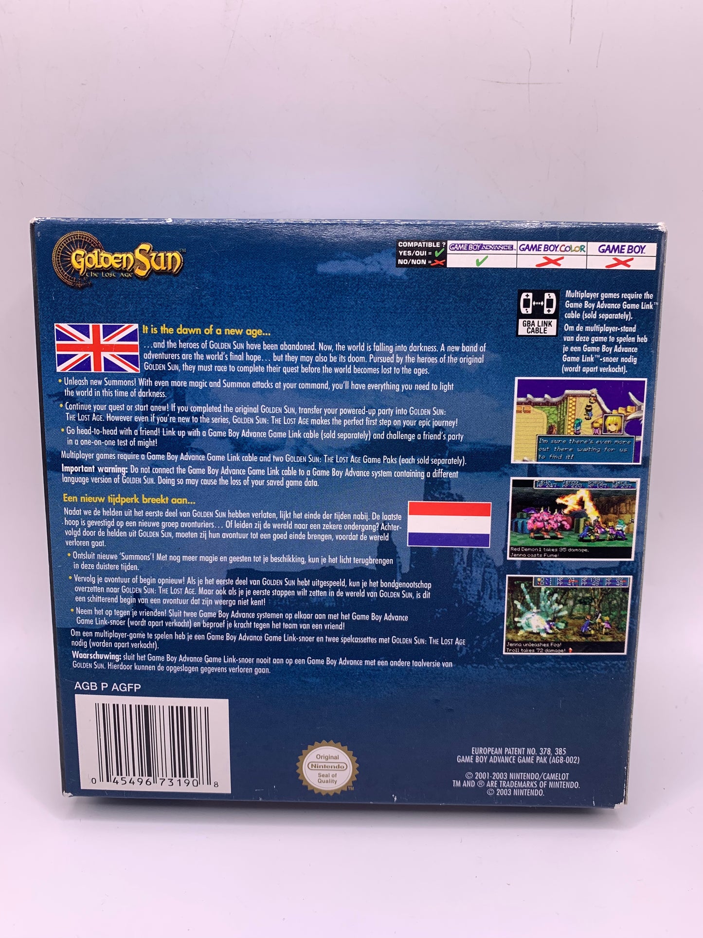 Golden Sun: The Lost Age (CIB) – Game Boy Advance