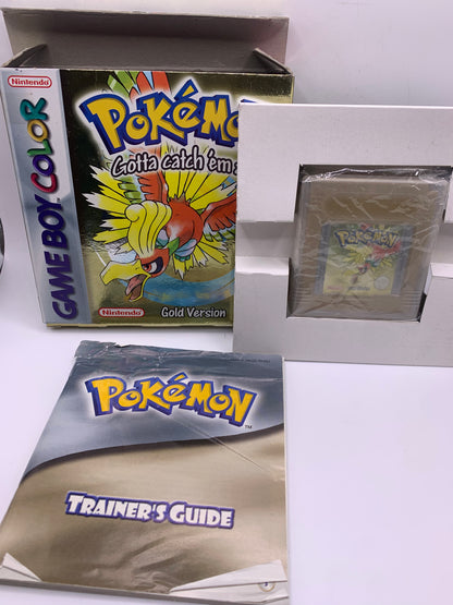 Pokémon Gold (CIB) (Licht beschadigde case, handleiding beschadigd) – Game Boy Color
