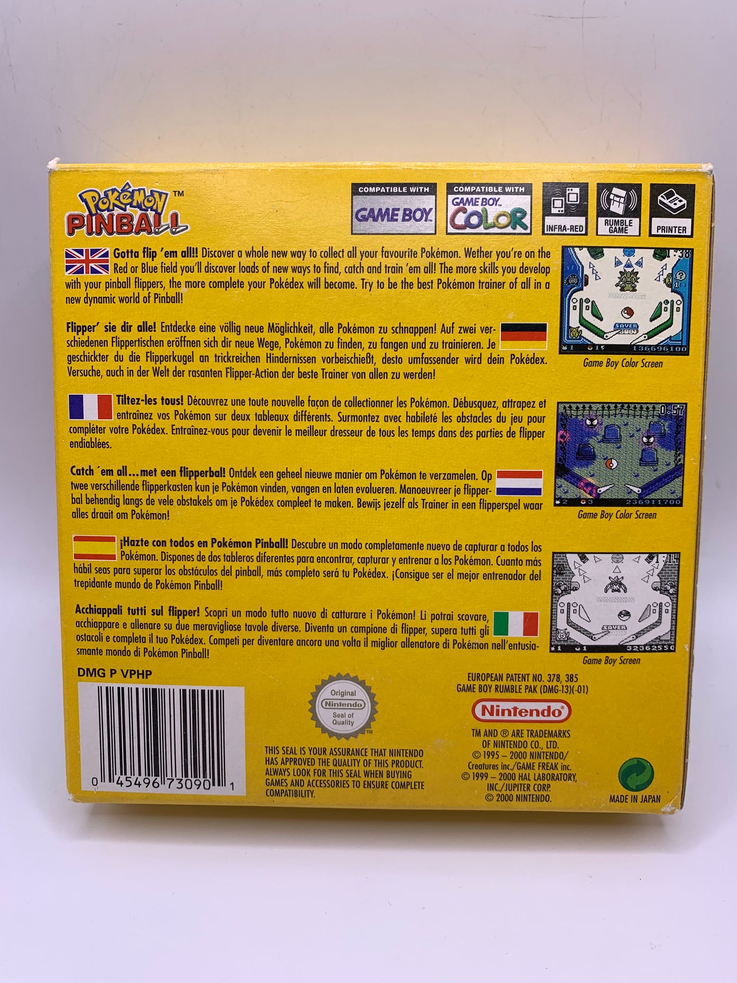 Pokémon Pinball (CIB, sticker voorzijde) – Game Boy Color